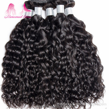 natural color raw unprocessed virgin peruvian hair weave big curly water wave human hair extension in dubai